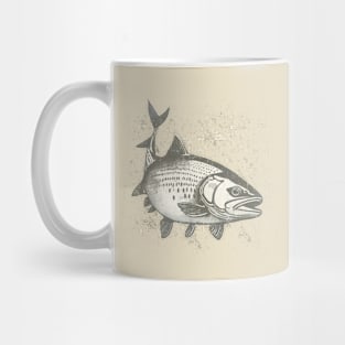 Vintage Trout Fly Fishing Mug